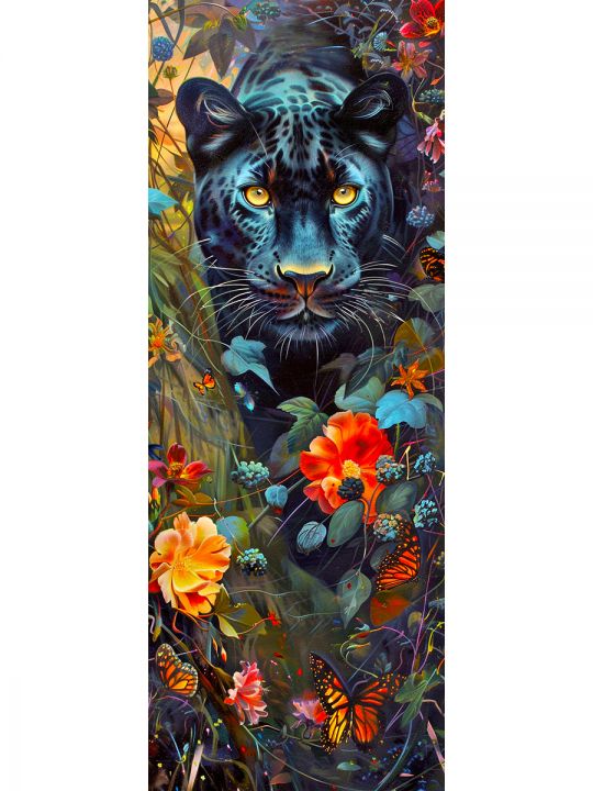 Алмазная мозаика без подрамника «Саванна» 100x35 см, 50 цветов