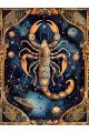 Алмазная мозаика без подрамника «Скорпион» 50x40 см, 46 цветов