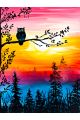 Алмазная мозаика без подрамника «Совушка» 25x20 см