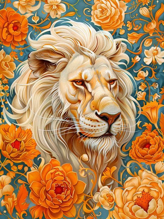 Алмазная мозаика без подрамника «Король лев» 25x20 см
