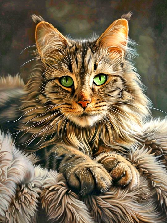 Алмазная мозаика без подрамника «Рыжик» 25x20 см, 40 цветов