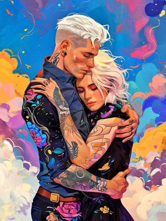 Алмазная мозаика без подрамника «Любовь» 25x20 см