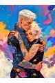 Алмазная мозаика без подрамника «Любовь» 25x20 см