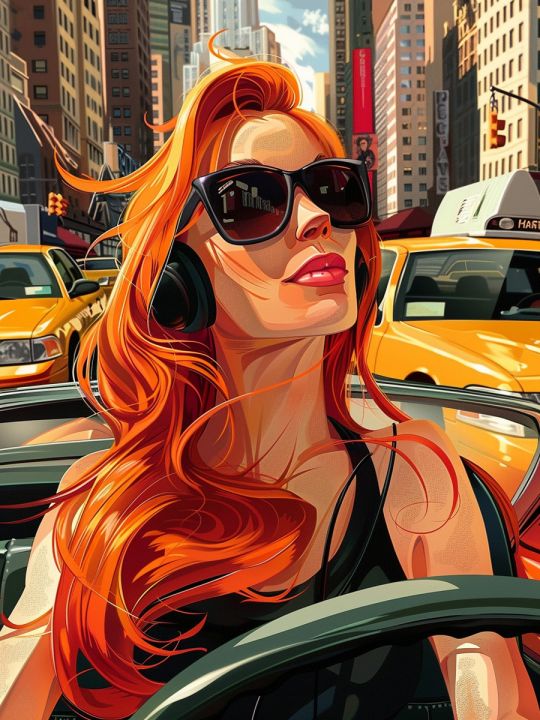Алмазная мозаика без подрамника «Шатенка» 25x20 см