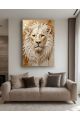 Картина интерьерная на подрамнике «Золотой лев» холст 40 x 30 см