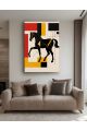 Картина интерьерная на подрамнике «Лошадь абстракция» холст 40 x 30 см