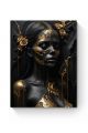 Картина интерьерная на подрамнике «Девушка в золоте» холст 40 x 30 см
