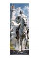 Алмазная мозаика без подрамника «Лошади» 100x35 см, 45 цветов