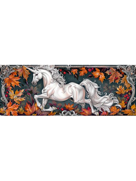Алмазная мозаика без подрамника «Лошади» 100x35 см