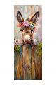 Алмазная мозаика без подрамника «Лошади» 100x35 см, 50 цветов