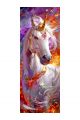 Алмазная мозаика без подрамника «Лошади» 100x35 см, 50 цветов