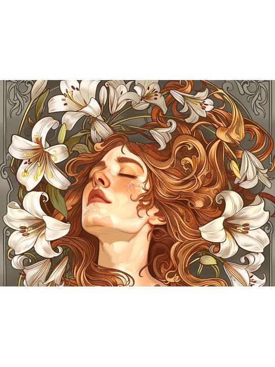Алмазная мозаика без подрамника «Искусство» 25x20 см