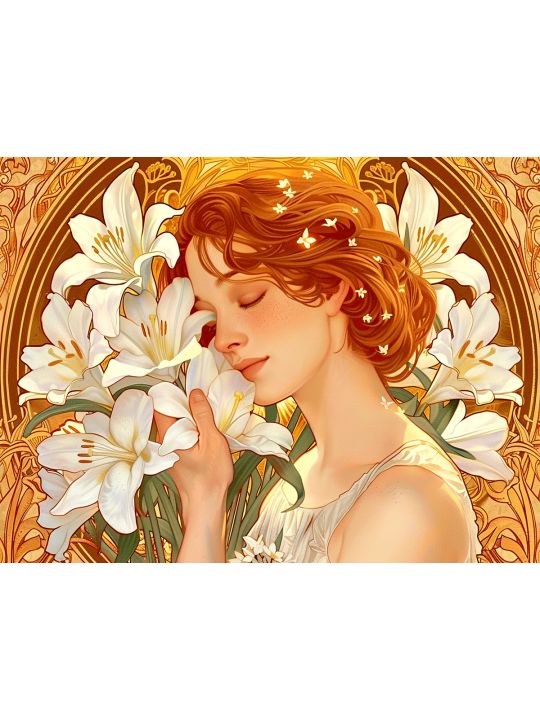 Алмазная мозаика без подрамника «Искусство» 25x20 см