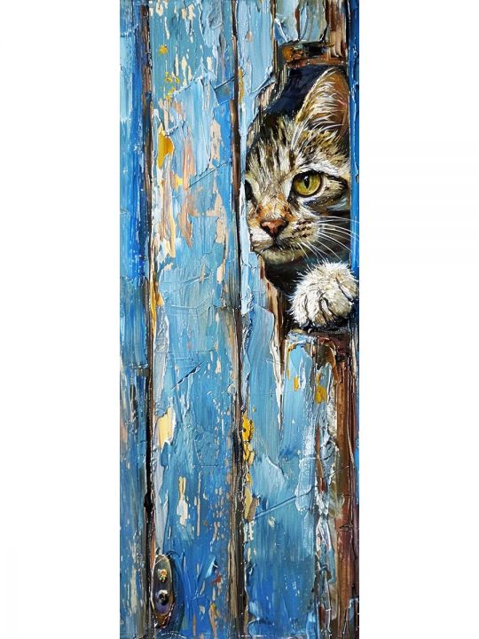 Алмазная мозаика без подрамника «Коты и собаки» 100x35 см