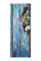 Алмазная мозаика без подрамника «Коты и собаки» 100x35 см