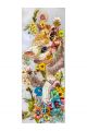 Алмазная мозаика без подрамника «Коты и собаки» 100x35 см