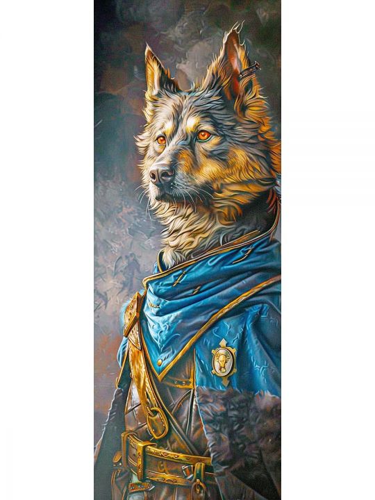 Алмазная мозаика без подрамника «Коты и собаки» 100x35 см