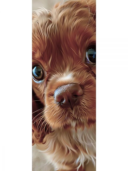 Алмазная мозаика без подрамника «Коты и собаки» 100x35 см