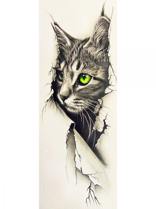Алмазная мозаика без подрамника «Коты и собаки» 100x35 см, 42 цветов