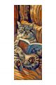 Алмазная мозаика без подрамника «Коты и собаки» 100x35 см, 50 цветов
