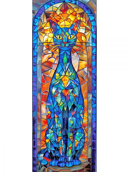 Алмазная мозаика без подрамника «Коты и собаки» 100x35 см