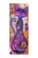 Алмазная мозаика без подрамника «Коты и собаки» 100x35 см