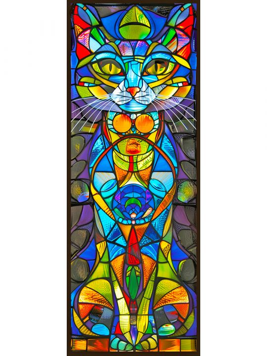 Алмазная мозаика без подрамника «Коты и собаки» 50x17 см, 50 цветов