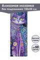 Алмазная мозаика без подрамника «Коты и собаки» 150x50 см