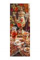 Алмазная мозаика без подрамника «Чаепите» 100x35 см