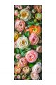 Алмазная мозаика без подрамника «Цветы» 100x35 см, 50 цветов