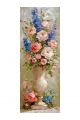 Алмазная мозаика без подрамника «Цветы» 70x24 см, 41 цветов