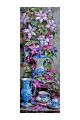 Алмазная мозаика на подрамнике «Цветы» 40x14 см, 40 цветов