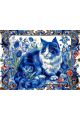 Алмазная мозаика без подрамника «Мурлыка» 25x20 см