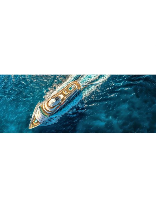 Алмазная мозаика без подрамника «Водный туризм» 100x35 см