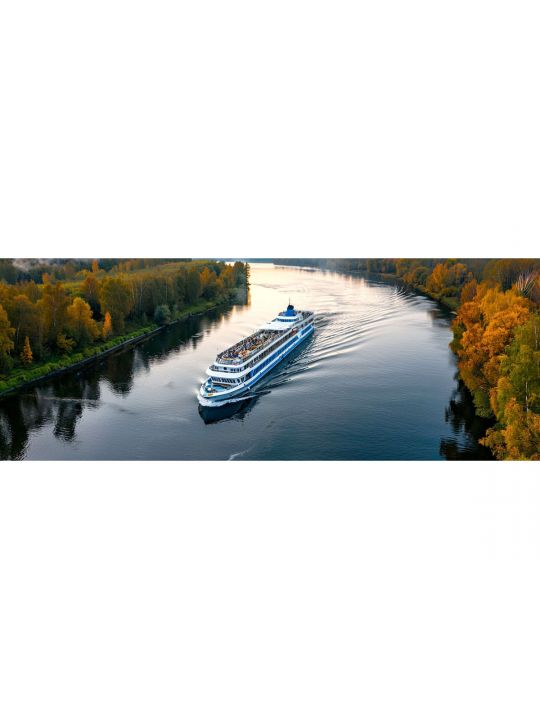 Алмазная мозаика без подрамника «Водный туризм» 70x24 см