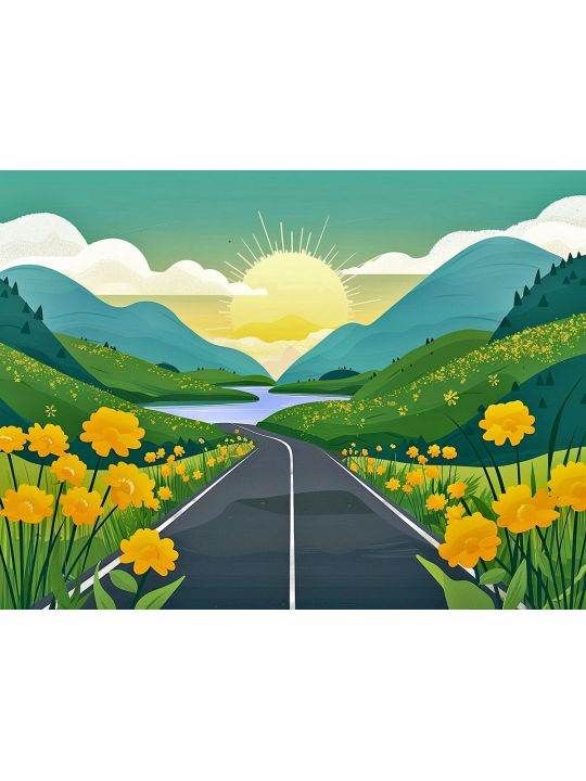 Алмазная мозаика без подрамника «Живопись» 40x30 см
