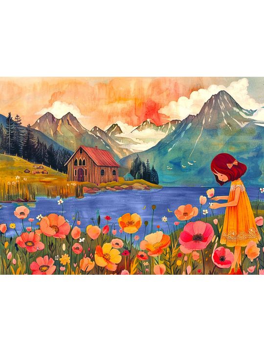 Алмазная мозаика без подрамника «Живопись» 25x20 см