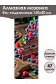 Алмазная мозаика без подрамника «Сладкая жизнь» 150x50 см, 47 цветов