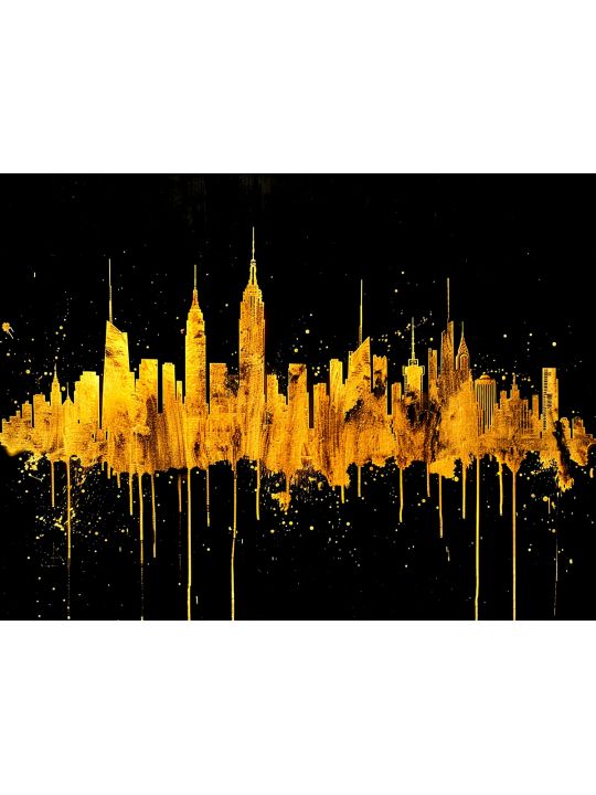 Алмазная мозаика без подрамника «Черное золото» 25x20 см