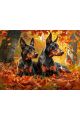 Алмазная мозаика без подрамника «Любимые питомцы» 25x20 см