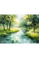 Алмазная мозаика без подрамника «Природа» 40x30 см