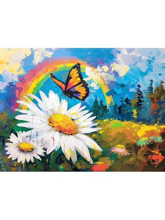 Алмазная мозаика без подрамника «Природа» 25x20 см