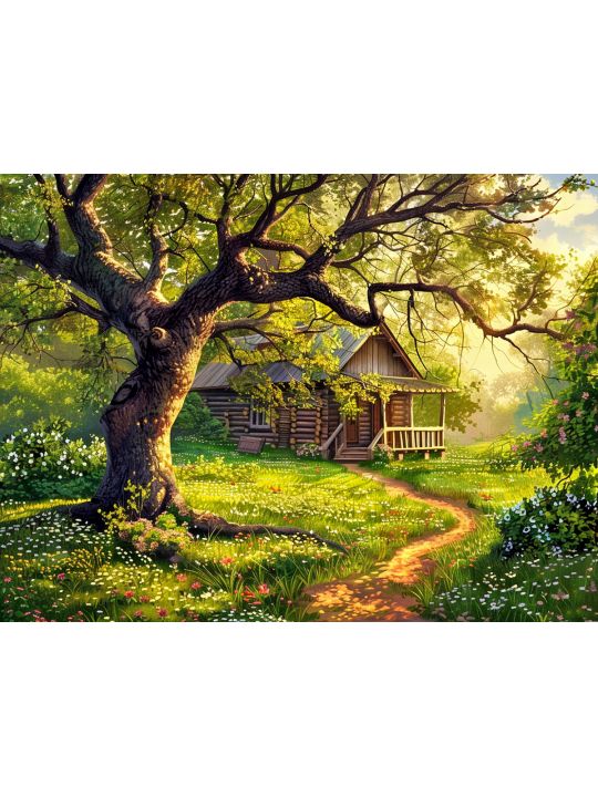 Алмазная мозаика без подрамника «Природа» 25x20 см