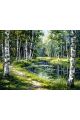 Алмазная мозаика без подрамника «Природа» 25x20 см