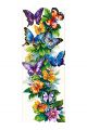 Алмазная мозаика без подрамника «Бабочки» 50x17 см, 49 цветов