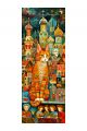 Алмазная мозаика без подрамника «Мурлыка» 70x24 см, 50 цветов