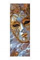 Алмазная мозаика без подрамника «Маски Венеции» 100x35 см, 50 цветов