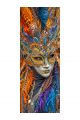 Алмазная мозаика без подрамника «Маски Венеции» 50x17 см, 47 цветов
