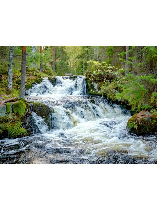Алмазная мозаика без подрамника «Водопад» 40x30 см