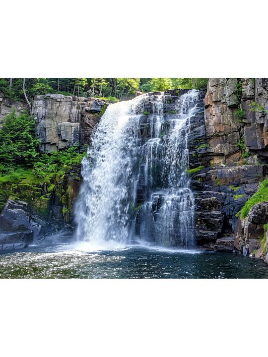 Алмазная мозаика без подрамника «Водопад» 50x40 см